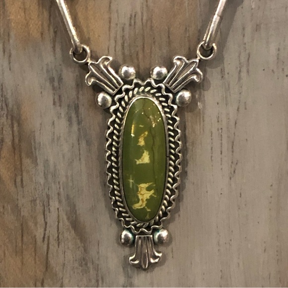 Manassa Sterling Turquoise Necklace - Picture 6 of 10